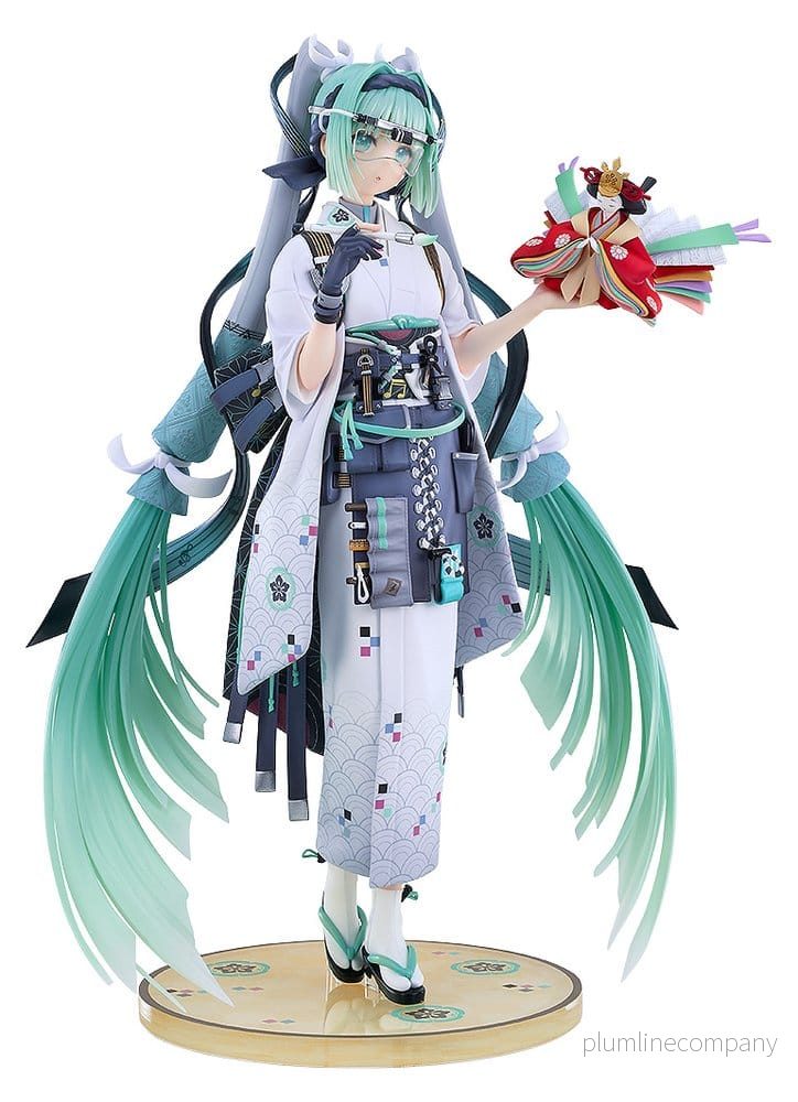 Character Vocal-serie 01: Hatsune Miku PVC-figur 1/7 Smile x Future version, 27 cm Character Vocal-serie 01: Hatsune Miku PVC-figur 1/7 Smile x Future version, 27 cm