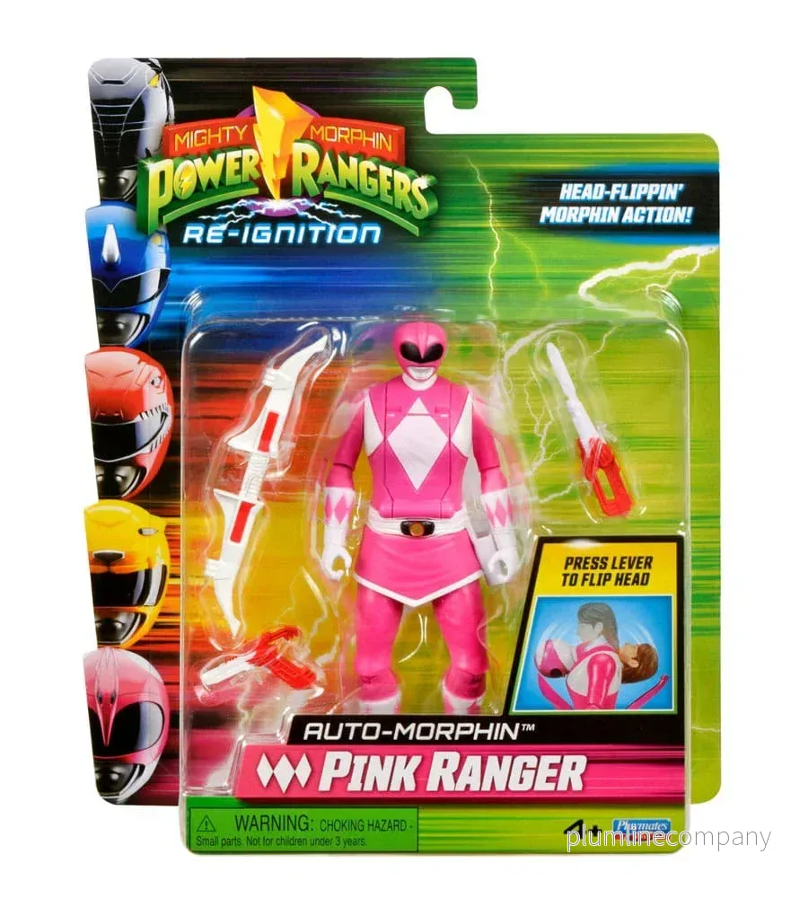 Mighty Morphin Power Rangers Action Figur Auto-Morphin Pink Ranger 12 cm - Bild 3