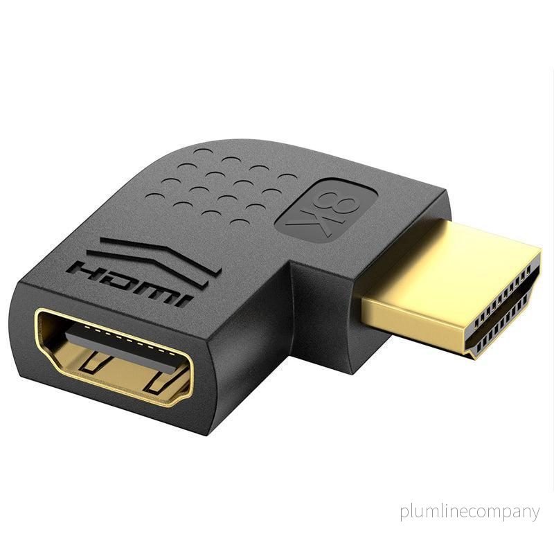 NÖRDIC vinklad HDMI 2.1 adapter 8K60Hz 4K120Hz HDR NÖRDIC vinklad HDMI 2.1 adapter 8K60Hz 4K120Hz HDR
