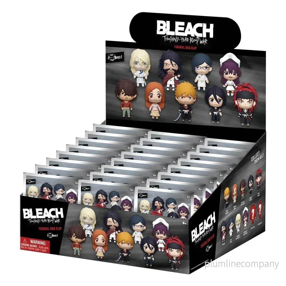 Bleach Thousand-Year Blood War 3D Foam Bag Clips Series 1 Display (24) Bleach Thousand-Year Blood War 3D Foam Bag Clips Series 1 Display (24)
