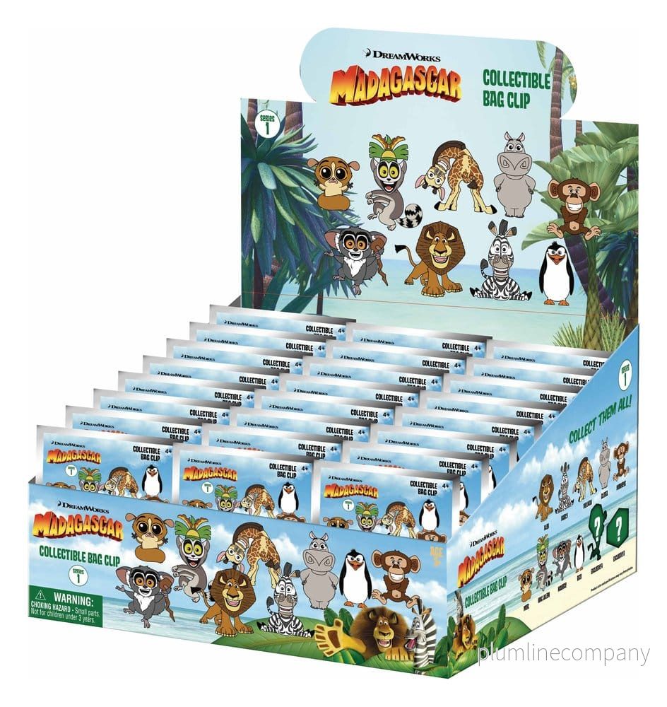 Madagascar 3D Skumväska Clips Serie 1 Display (24)