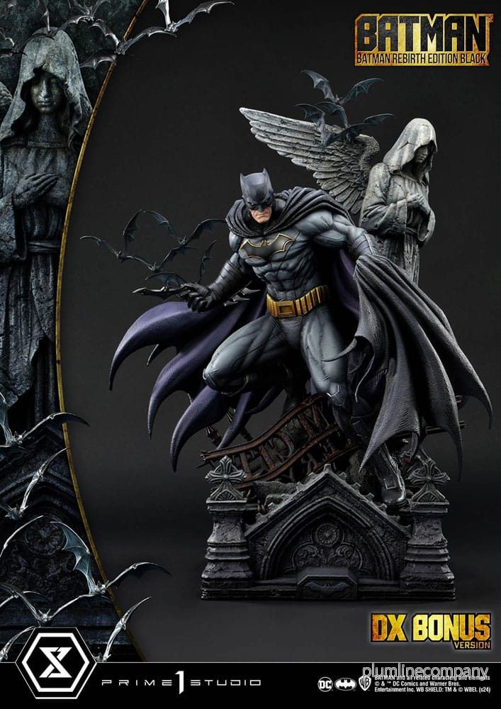Batman Ultimate Premium Masterline Series staty 1/4 Batman Rebirth Edition Black Deluxe Bonus Version 71 cm Batman Ultimate Premium Masterline Series staty 1/4 Batman Rebirth Edition Black Deluxe Bonus Version 71 cm