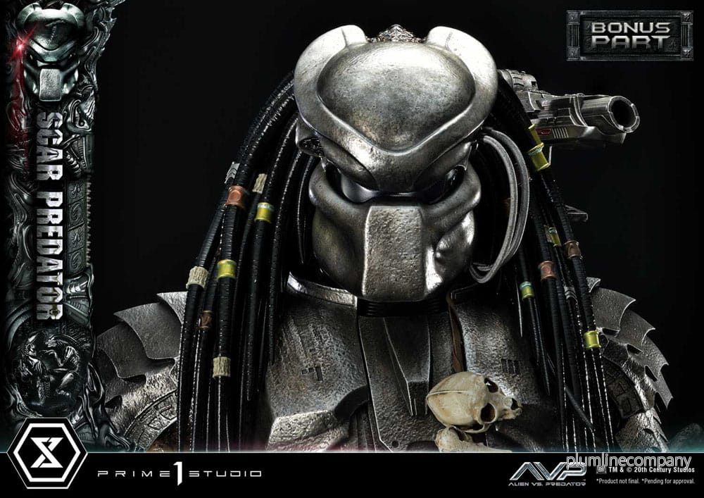 Alien vs. Predator Museum Masterline Series-staty 1/3 Scar Predator Deluxe Bonus Version 93 cm - Bild 3