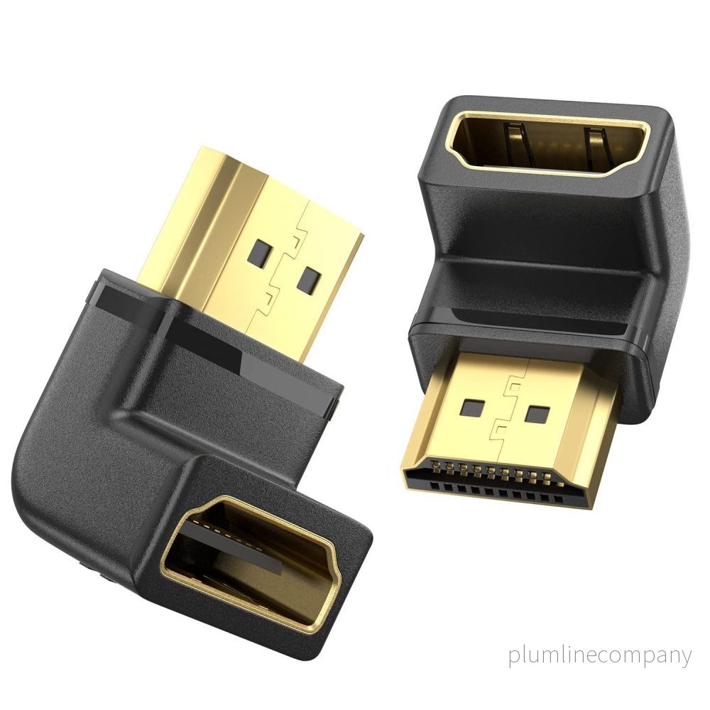 NÖRDIC vinklad HDMI 2.1 adapter 8K60Hz 4K120Hz HDR NÖRDIC vinklad HDMI 2.1 adapter 8K60Hz 4K120Hz HDR