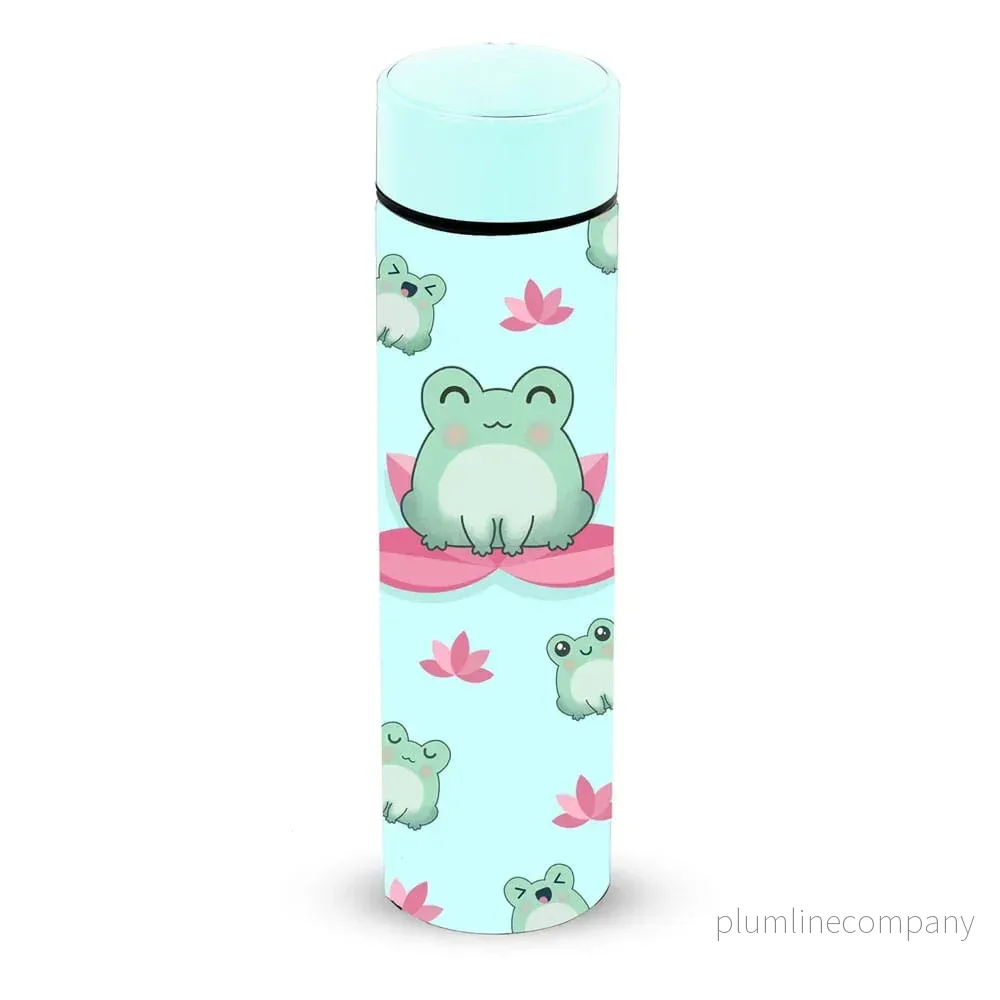 Oh My Pop! Thermo Bottle Froggy – Officiell Vattenflaska i Rostfritt Stål