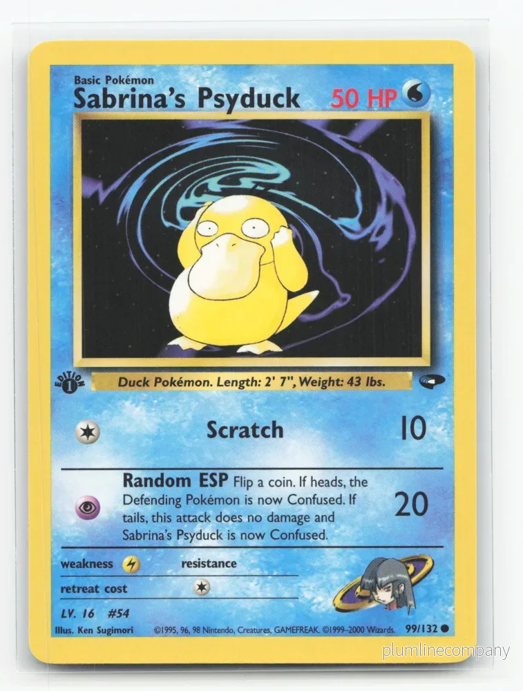 Sabrina's Psyduck 99/132 - Gym Challenge