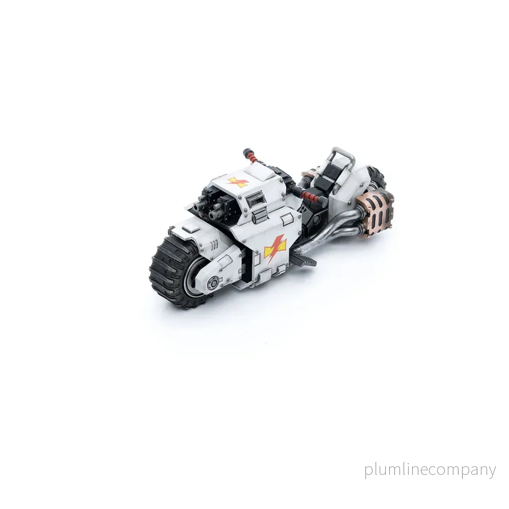 Warhammer 40k Fordon 1/18 White Scars Raider-mönster Stridscykel 22 cm Warhammer 40k Fordon 1/18 White Scars Raider-mönster Stridscykel 22 cm