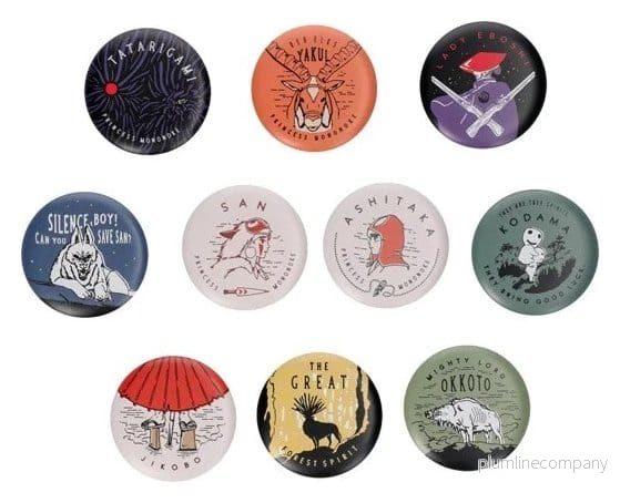 Princess Mononoke Pins Vintage 6 cm Blind Box Assortment (10) - Bild 2