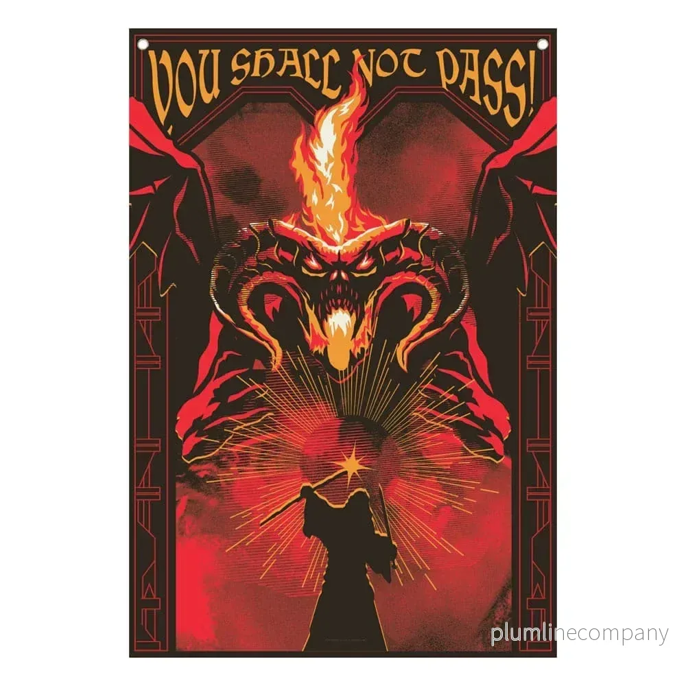 Lord of the Rings Väggbanner – Du skall inte passera! 125 x 85 cm Lord of the Rings Väggbanner – Du skall inte passera! 125 x 85 cm