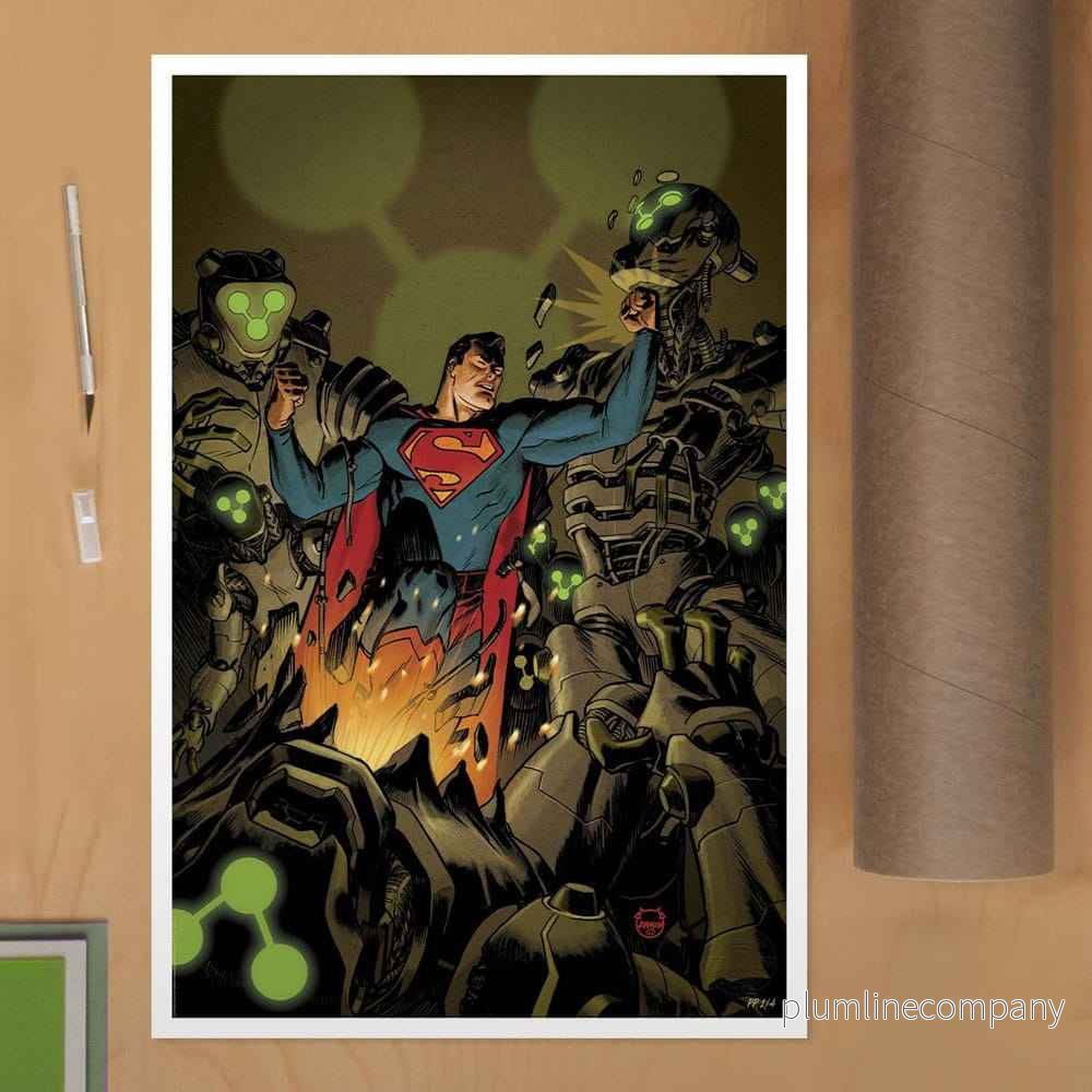 DC Comics konsttryck Superman Space Age 61 x 41 cm - utan ram - Bild 3