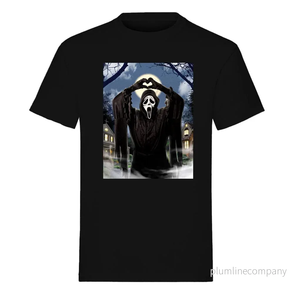 Scream T-shirt Ghost Face Hearts Scream T-shirt Ghost Face Hearts