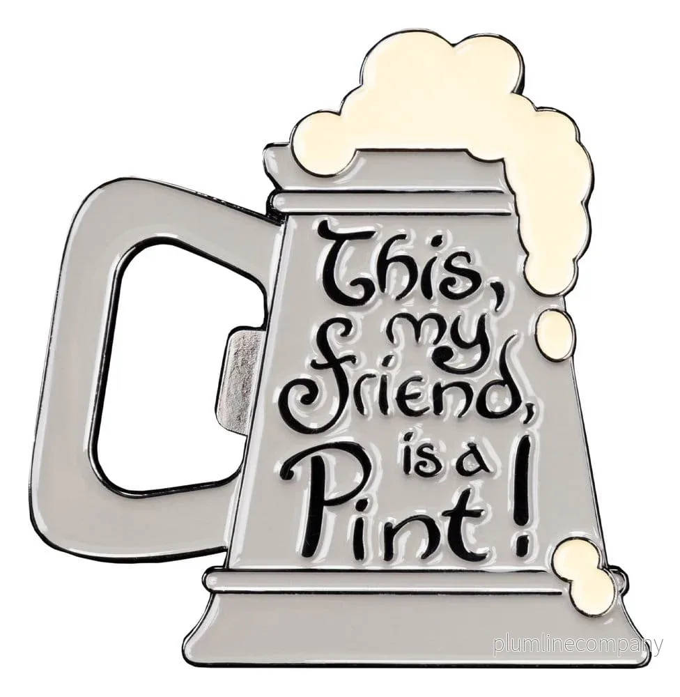 Lord of the Rings-magnet: Det här, min vän, är en pint! (emaljerad) 7 cm Lord of the Rings-magnet: Det här, min vän, är en pint! (emaljerad) 7 cm