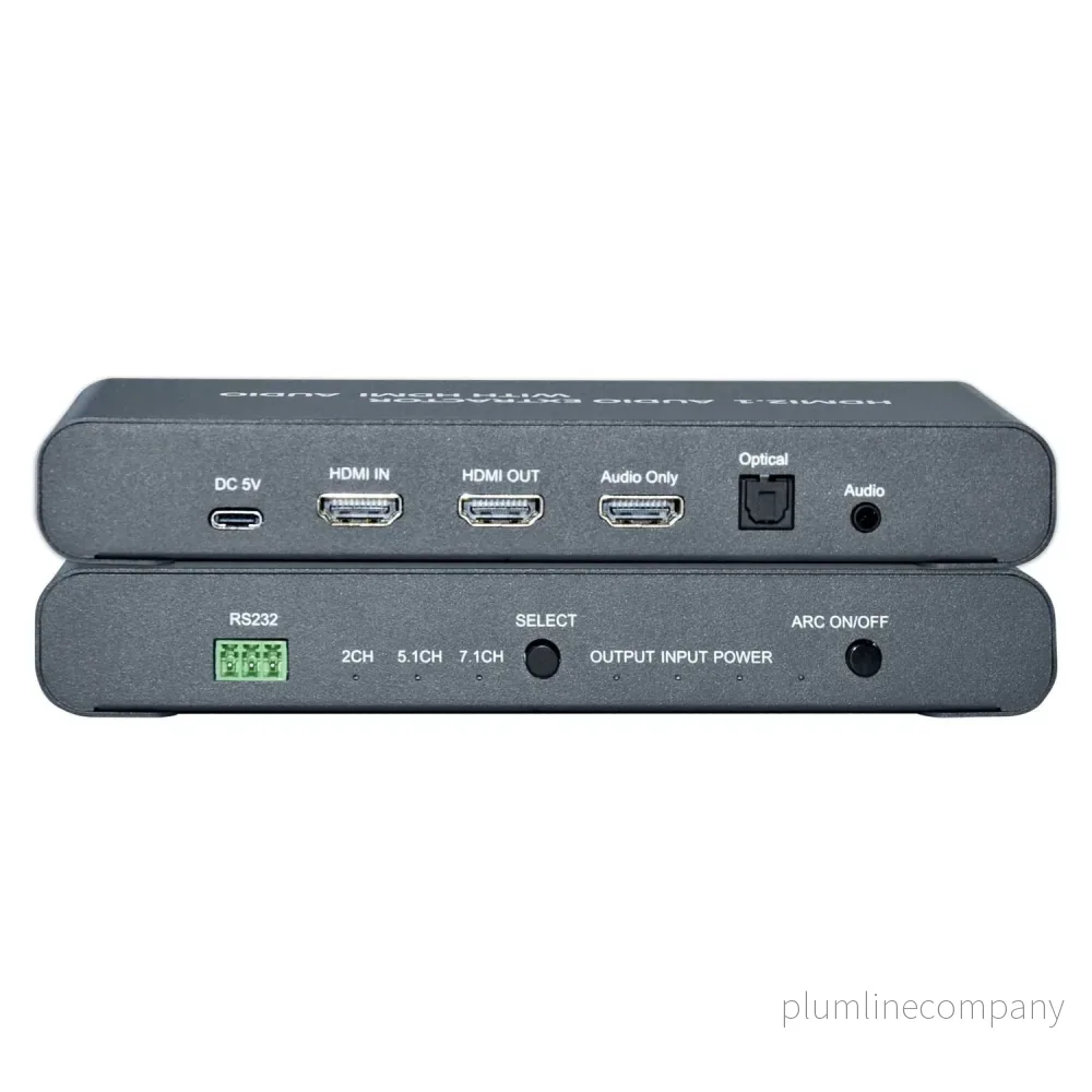 NÖRDIC 1 till 2 HDMI 2.1 extractor med HDMI Audio SPDIF Stereo Dolby Atmos, DTS Master - Bild 3