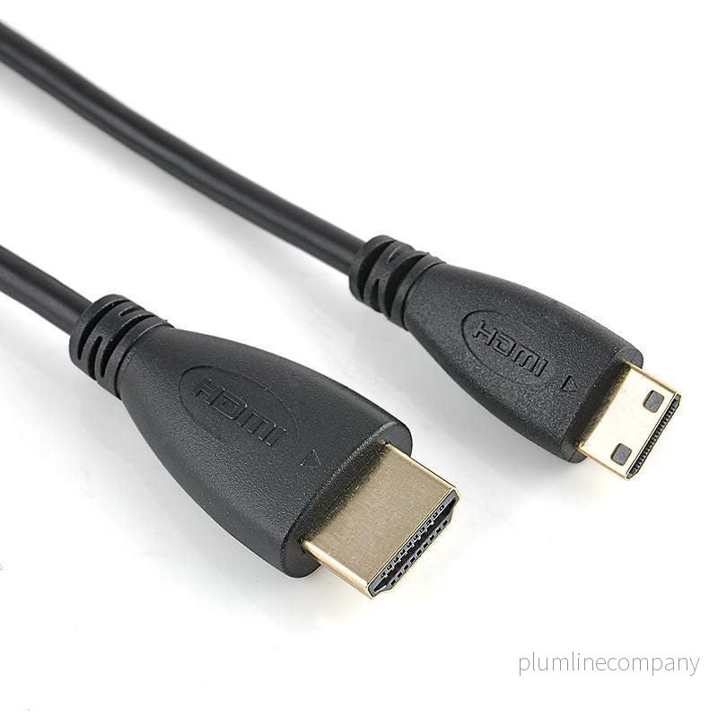 NÖRDIC HDMI till Mini HDMI kabel 50cm High Speed HDMI with Ethernet Type A till Type C hane till hane svart NÖRDIC HDMI till Mini HDMI kabel 50cm High Speed HDMI with Ethernet Type A till Type C hane till hane svart