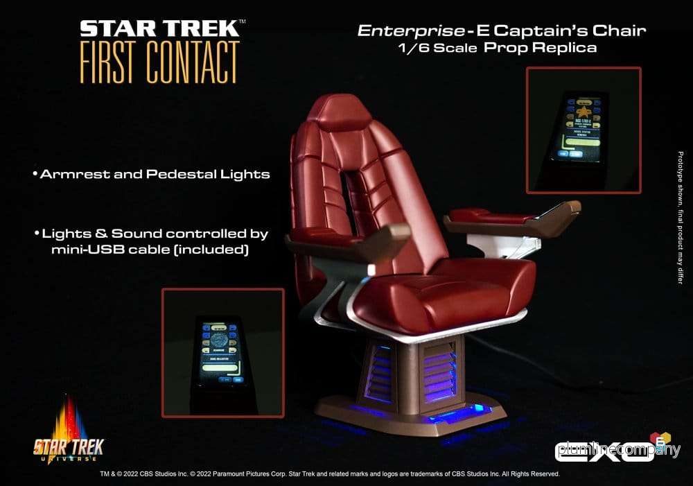 Star Trek: First Contact Replica 1/6 Captain's Chair 15 cm - Bild 2