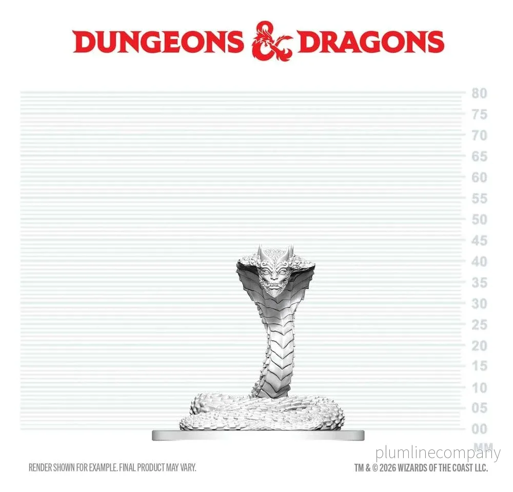 D&D Nolzurs fantastiska miniatyrer minifigur Väktare Naga 6 cm D&D Nolzurs fantastiska miniatyrer minifigur Väktare Naga 6 cm
