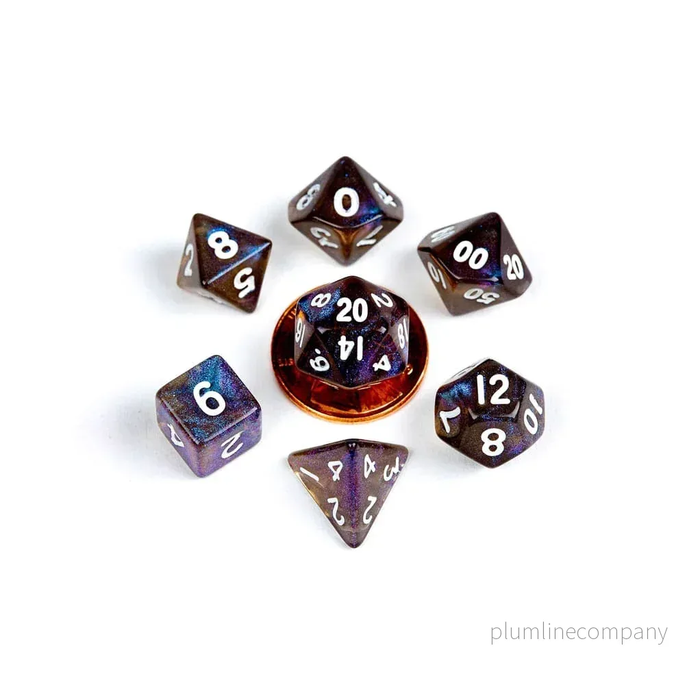 FanRoll Mini Dice Set Stardust Galaxy (7)