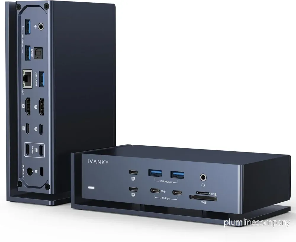 iVANKY 20-i-1 Dockningsstation FusionDock Max 1, Thunderbolt 4 för Mac M1/M2/M3/M4, Fyra 6K@60Hz Monitorer, 2xHDMI, 7xUSB 10Gbps, 2.5GbE, 96W PD, SD/TF 4.0, 40G, Windows inkompatibel iVANKY 20-i-1 Dockningsstation FusionDock Max 1, Thunderbolt 4 för Mac M1/M2/M3/M4, Fyra 6K@60Hz Monitorer, 2xHDMI, 7xUSB 10Gbps, 2.5GbE, 96W PD, SD/TF 4.0, 40G, Windows inkompatibel