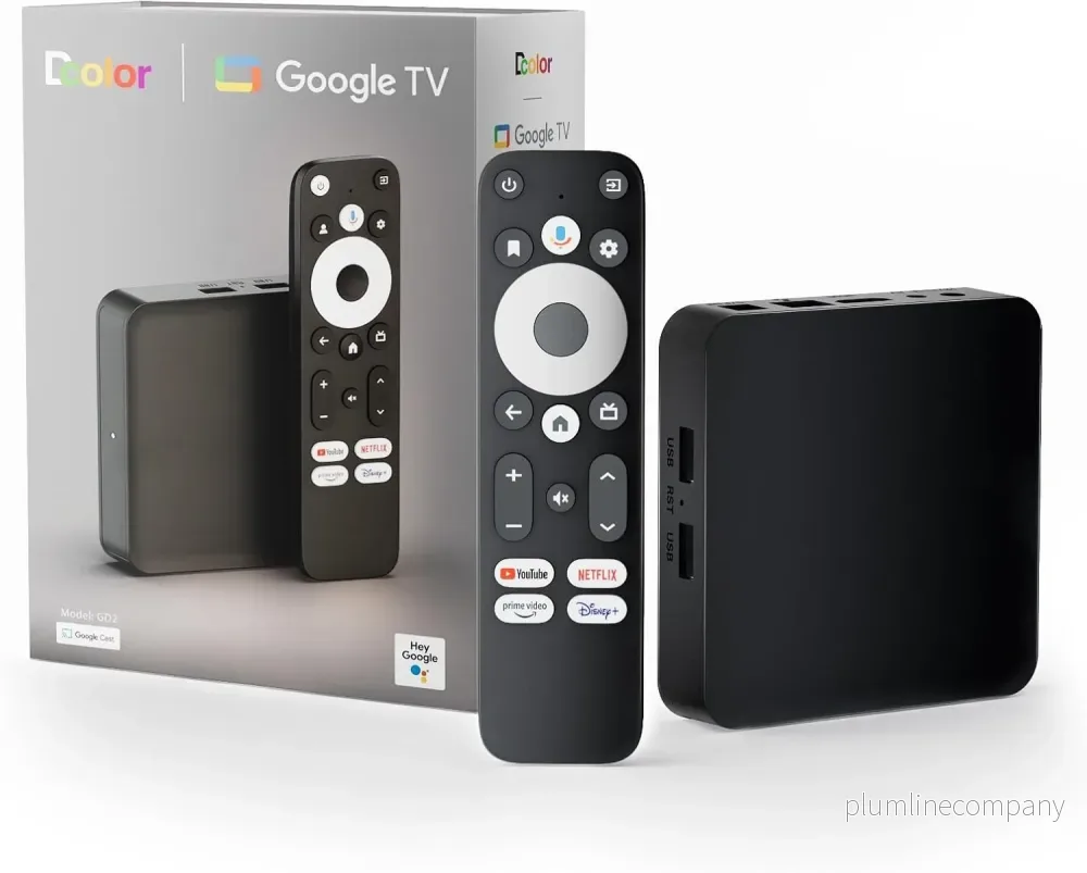 Android Google TV-Certifierad 4K-Streamer, mediaplayer-box med röstassistent, fjärrkontroll, inbyggd Chromecast och smart home-kontroll Android Google TV-Certifierad 4K-Streamer, mediaplayer-box med röstassistent, fjärrkontroll, inbyggd Chromecast och smart home-kontroll