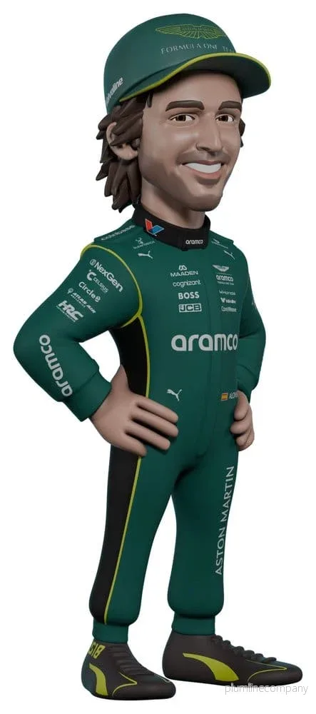 Formula 1 Minix-figur Fernando Alonso (Aston Martin) 12 cm Formula 1 Minix-figur Fernando Alonso (Aston Martin) 12 cm