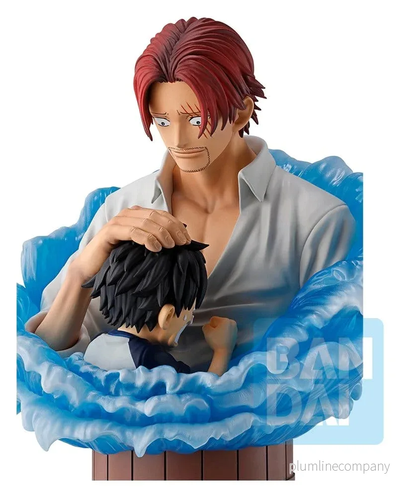One Piece Ichibansho PVC Figur Shanks & Luffy (Röda Hår Pirater) 15 cm - Bild 3