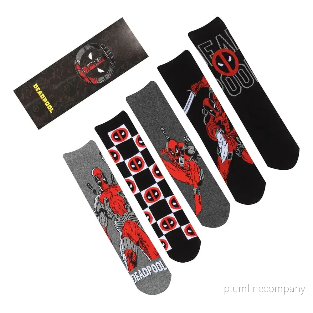 Marvel Strumpor 5-Pack Deadpool L-XL - Bild 2