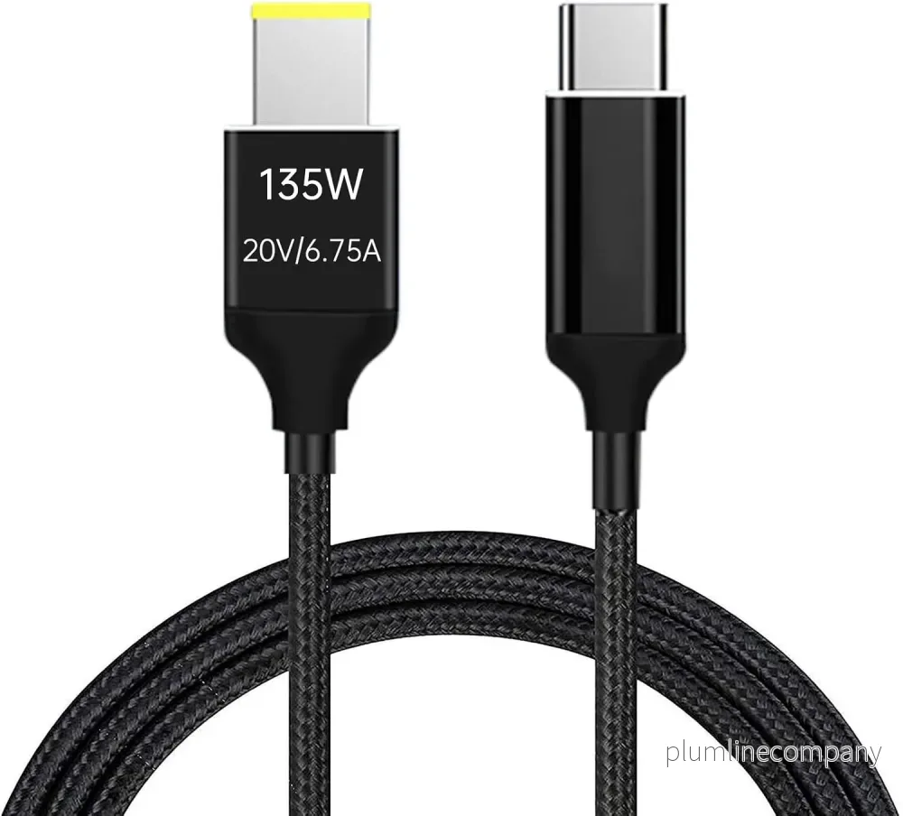 NÖRDIC USB-C till Lenovo Yellow Square kabel 135W 2m