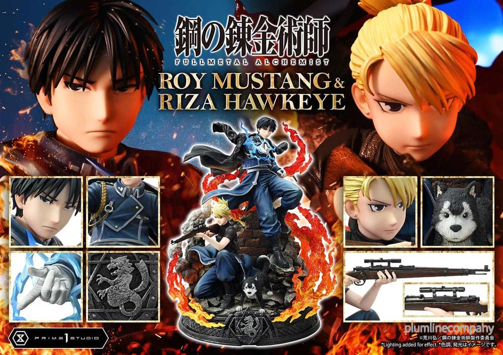 Fullmetal Alchemist Concept Masterline Staty 1/6 Roy Mustang & Riza Hawkeye Deluxe Version 50 cm - Bild 2