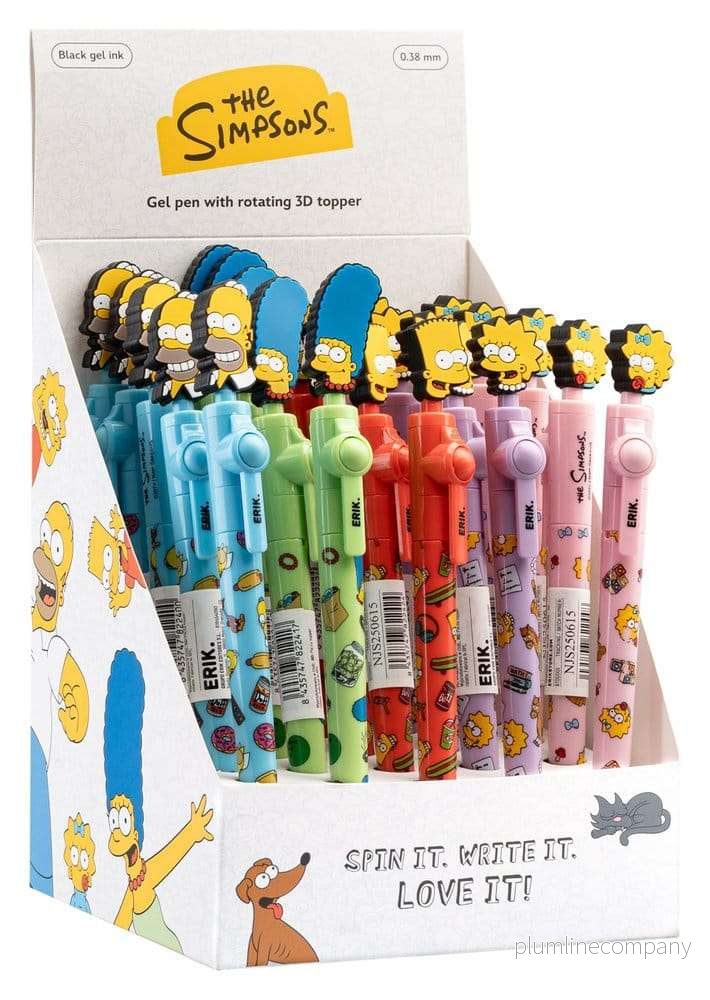 The Simpsons pennor med roterande topper display (25) - Bild 2