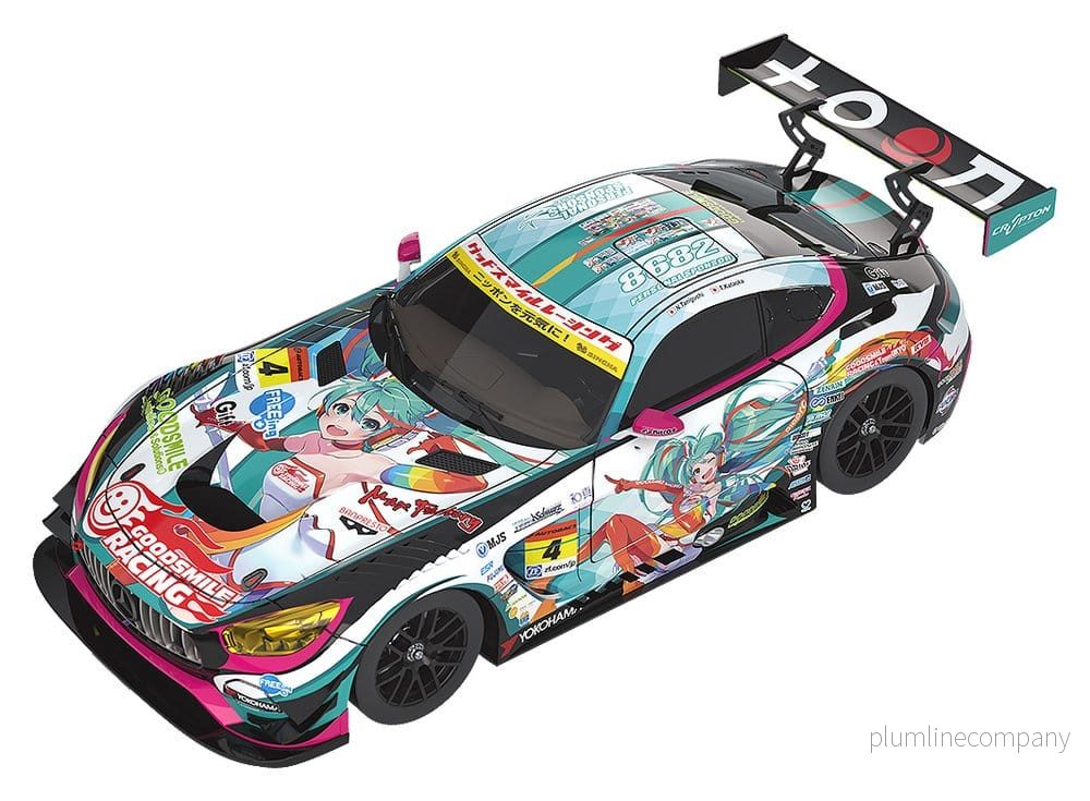 Hatsune Miku GT Project Fordon 1/64 Good Smile Hatsune Miku AMG 2016 Super GT-version 7 cm