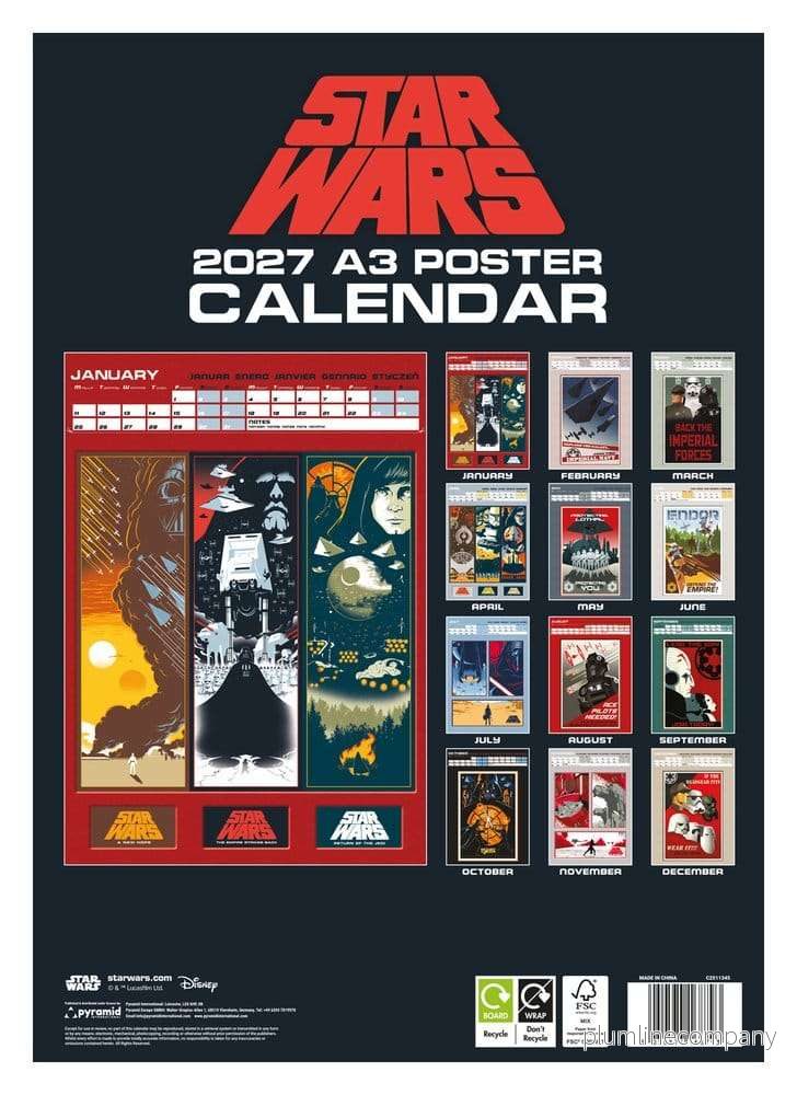 Star Wars A3-affischkalender 2027 - Bild 2