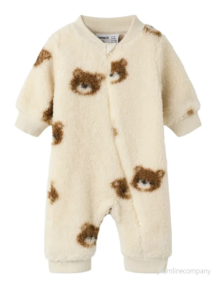 Teddy Jumpsuit – Birch – NBMORLAJ NREG TEDDY SUIT Teddy Jumpsuit – Birch – NBMORLAJ NREG TEDDY SUIT