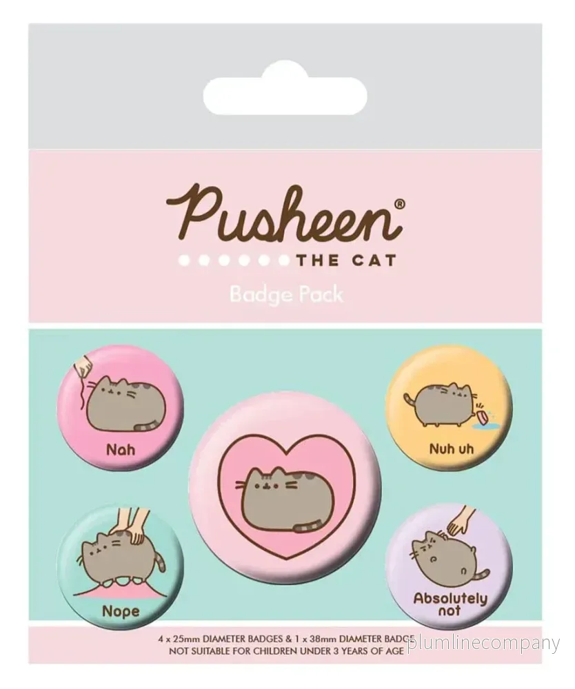Pusheen Pin-Back Buttons 5-Pack – Pusheen Nah - Bild 2