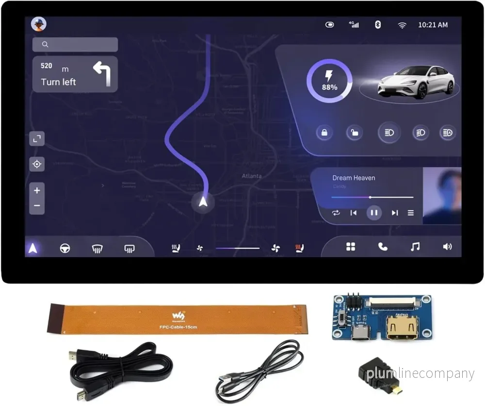 Waveshare 7-tums HDMI-skärm Pekskärm 1024 x 600 IPS-panel Stödjer Alla Versioner av Raspberry Pi Windows-skärm Waveshare 7-tums HDMI-skärm Pekskärm 1024 x 600 IPS-panel Stödjer Alla Versioner av Raspberry Pi Windows-skärm