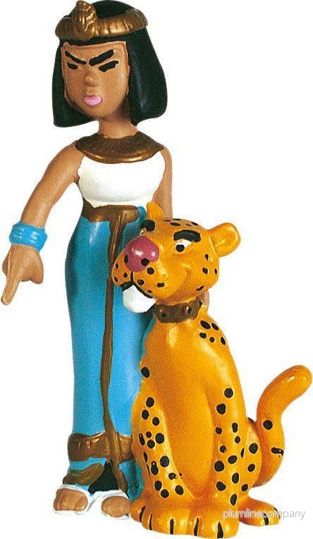 Asterix Figur Cleopatra med panter 6 cm Asterix Figur Cleopatra med panter 6 cm
