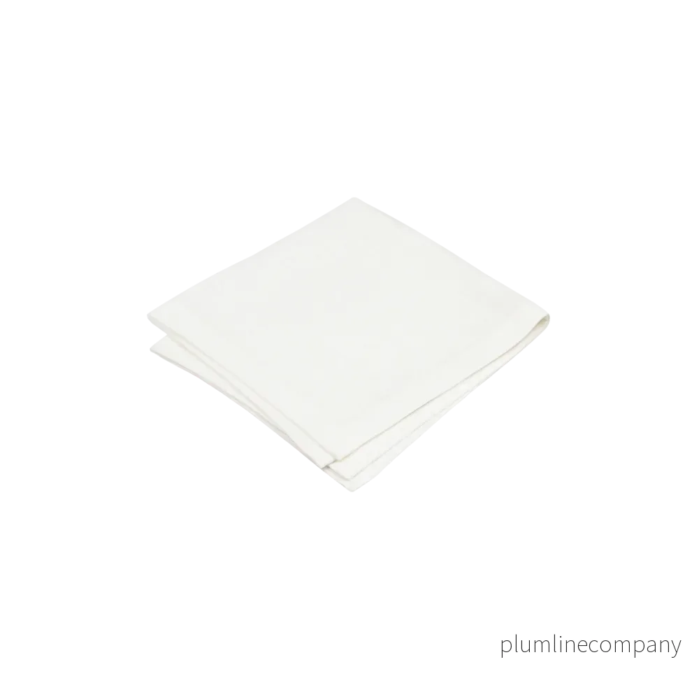 Servett Gård benvit tvättat linne 43×43 cm