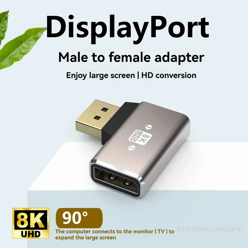 NÖRDIC Displayport-adapter hane till hona 8K60Hz 4K144/120/60Hz NÖRDIC Displayport-adapter hane till hona 8K60Hz 4K144/120/60Hz