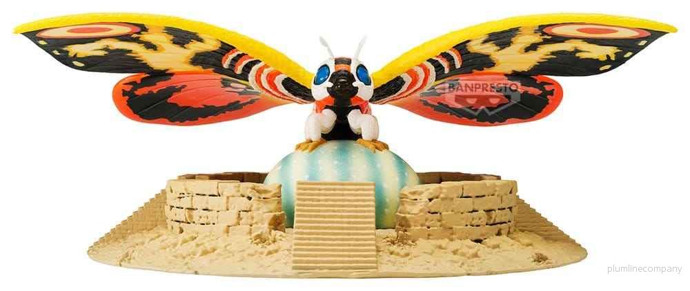 Återfödelsen av Mothra Toho Monster Series Konst Vignett PVC-figur Mothra (1996) 5 cm - Bild 3