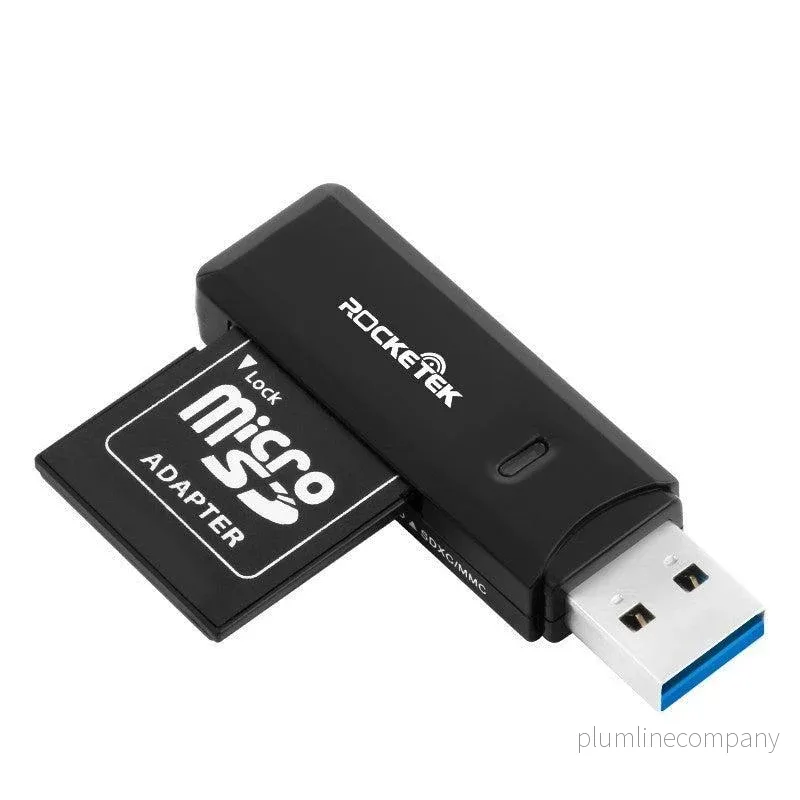 NÖRDIC USB 3.0 Kortläsare 2 Slot SD, MicroSD UHS-I NÖRDIC USB 3.0 Kortläsare 2 Slot SD, MicroSD UHS-I