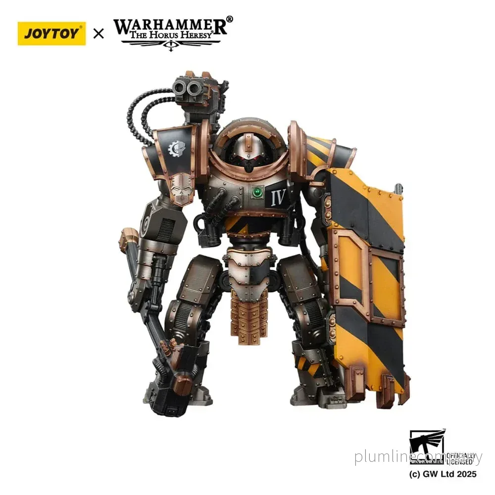 Warhammer The Horus Heresy Action Figur Iron Warriors Iron Circle Domitar-Ferrum Class Battle-automata med Karceri Battle Shield 24 cm Warhammer The Horus Heresy Action Figur Iron Warriors Iron Circle Domitar-Ferrum Class Battle-automata med Karceri Battle Shield 24 cm