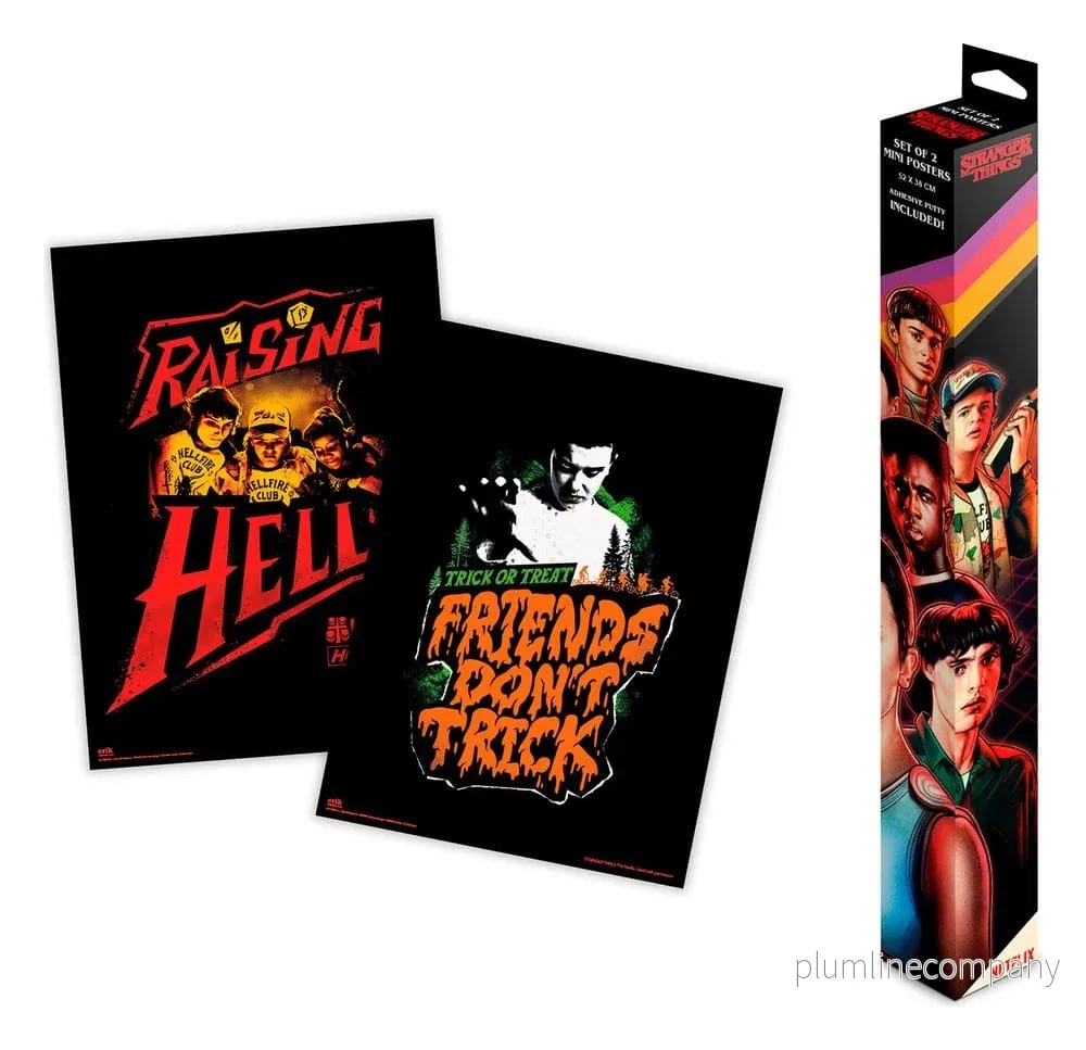 Stranger Things Mini Poster Set med 2 stycken