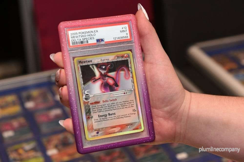EVORETRO Bumper för PSA Graded Card Slab Gradient Pink-Purple Glitter - Bild 3