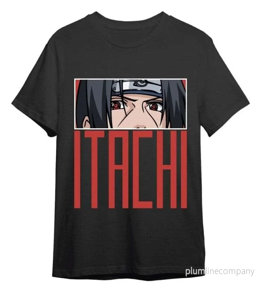 Naruto Shippuden T-Shirt Itachi Eyes Black Naruto Shippuden T-Shirt Itachi Eyes Black