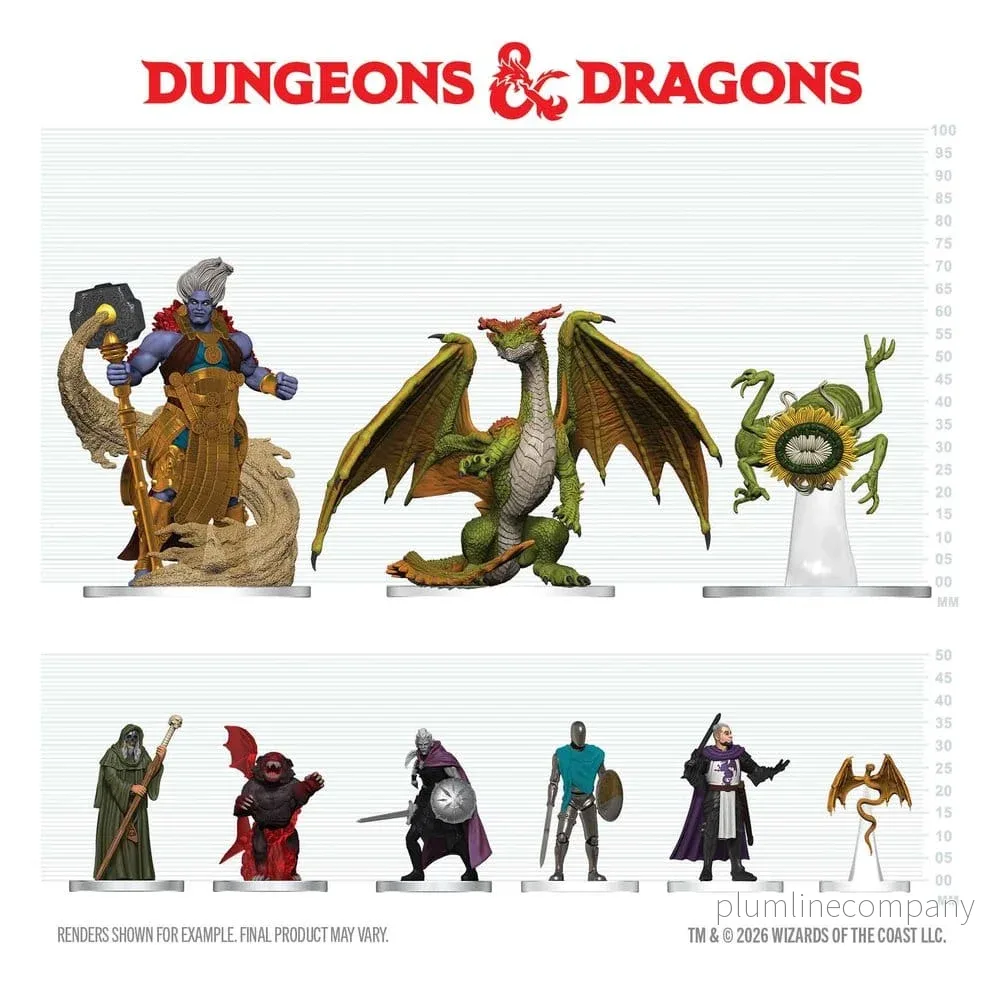D&D Ikoner från Realms Booster Brick Äventyr i Faerûn 10 st. (Set 41) 13 cm - Bild 2