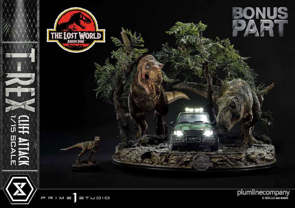 Jurassic World: The Lost World staty 1/15 T-Rex Cliff Attack Bonus Version 53 cm Jurassic World: The Lost World staty 1/15 T-Rex Cliff Attack Bonus Version 53 cm