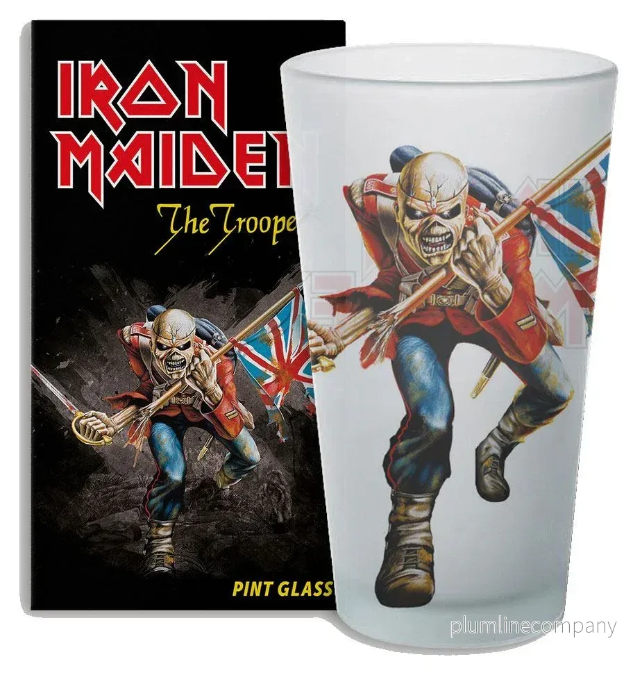 Iron Maiden The Trooper Pintglas Iron Maiden The Trooper Pintglas