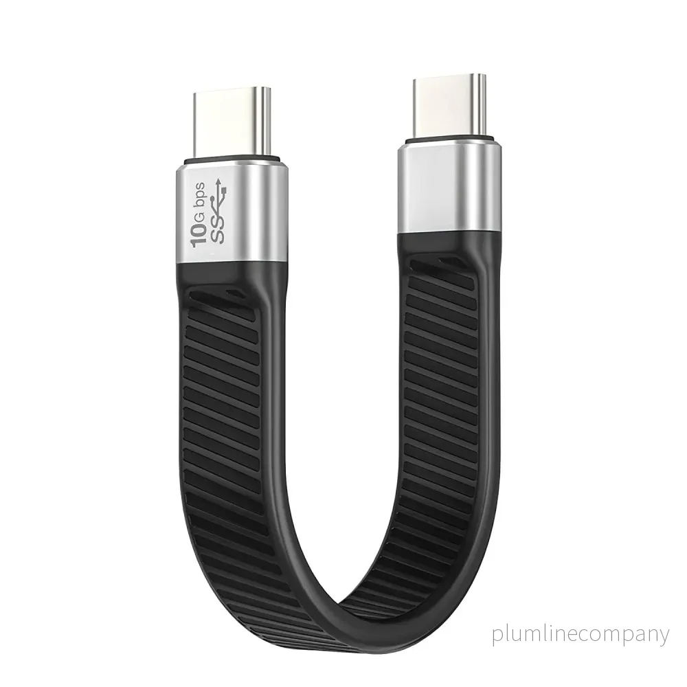 NÖRDIC Flat Adapter USB3.2 Gen2 USB-C to C 10Gbps 5A 100W NÖRDIC Flat Adapter USB3.2 Gen2 USB-C to C 10Gbps 5A 100W