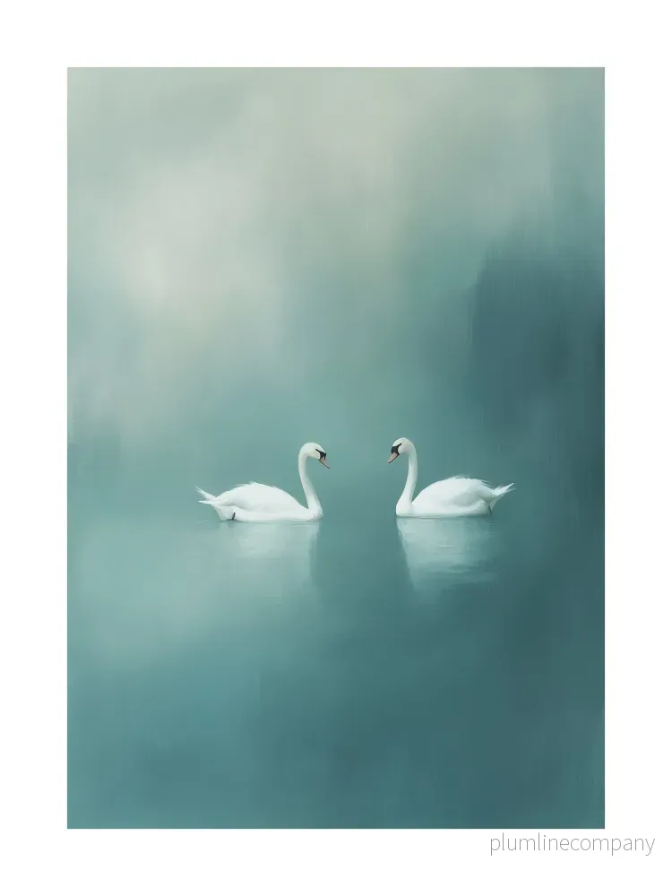 Swan Serenity Poster