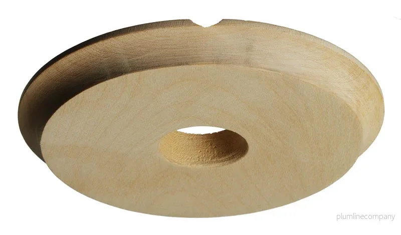 Vägg- och takfäste i trä med spår, 115 mm