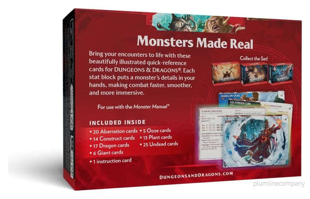 Dungeons & Dragons RPG Referenskort: Monster (Skrämmande och Vilda) *Engelska Versionen* - Bild 2